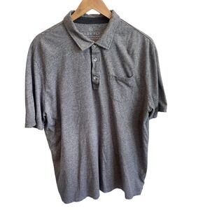 Free Fly Polo Shirt Mens 2XL Gray Bamboo Flex Performance